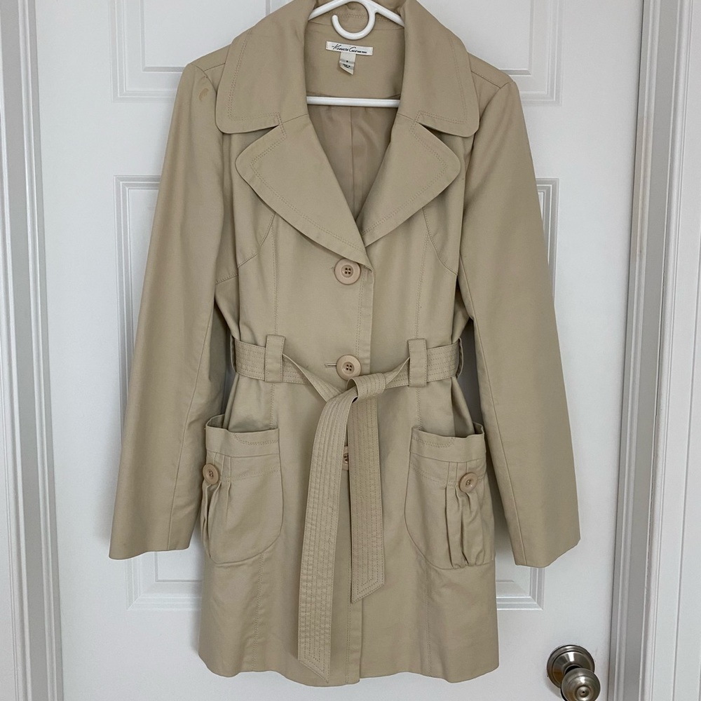 Kenneth Cole New York | Tan belted coat | Small